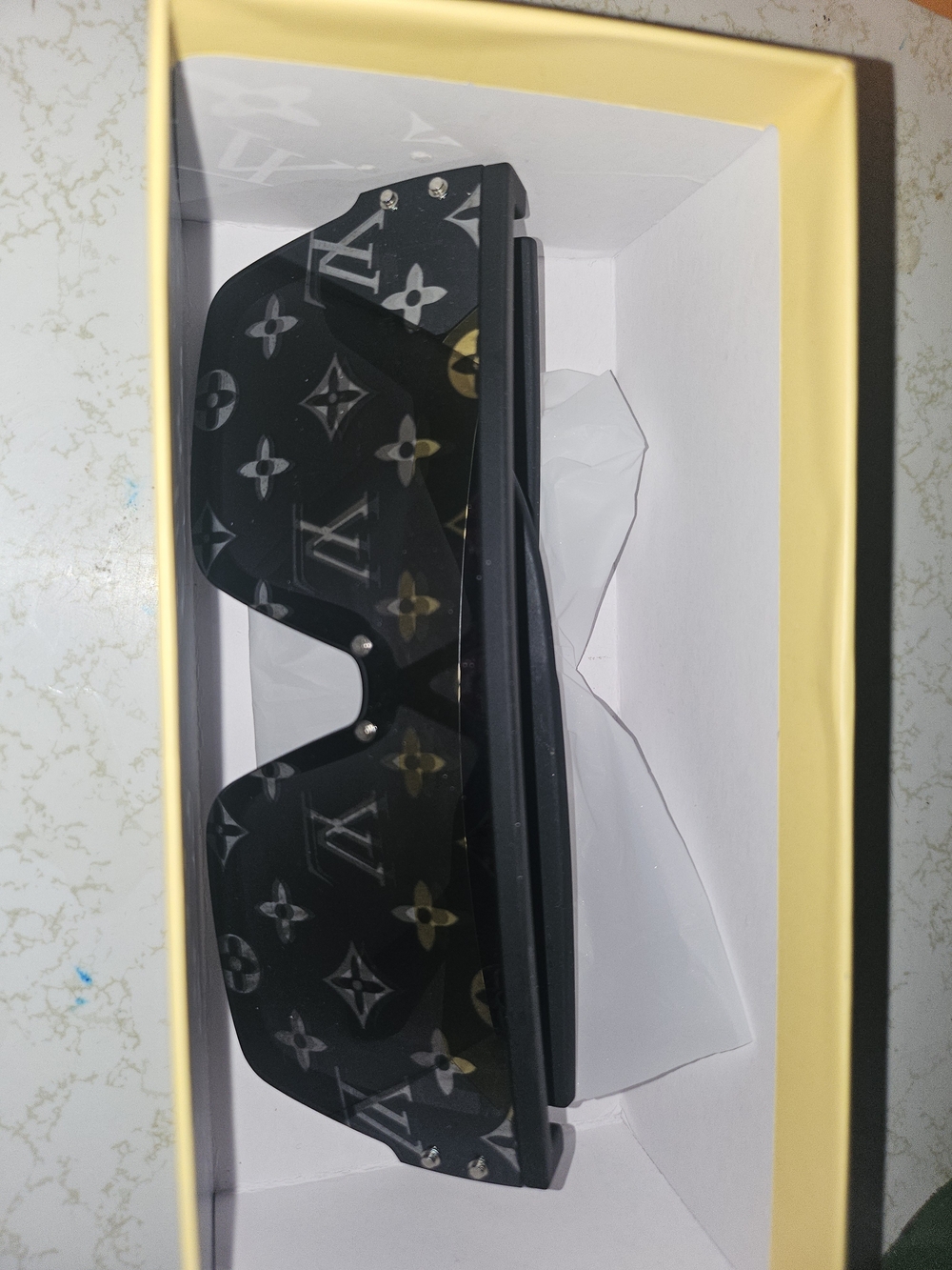 Louis Vuitton Black Monogram VR Shield Cover
